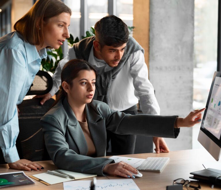 people-analyzing-checking-finance-graphs-office